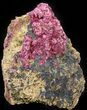 Fibrous Roselite Crystals on Matrix - Morocco #44762-1
